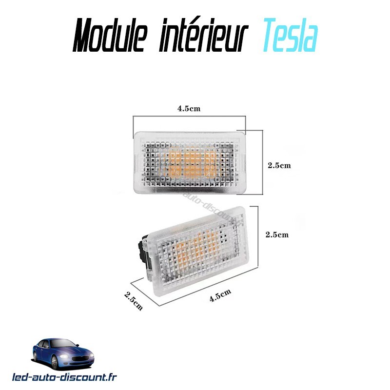 Module led habitacle pour Tesla