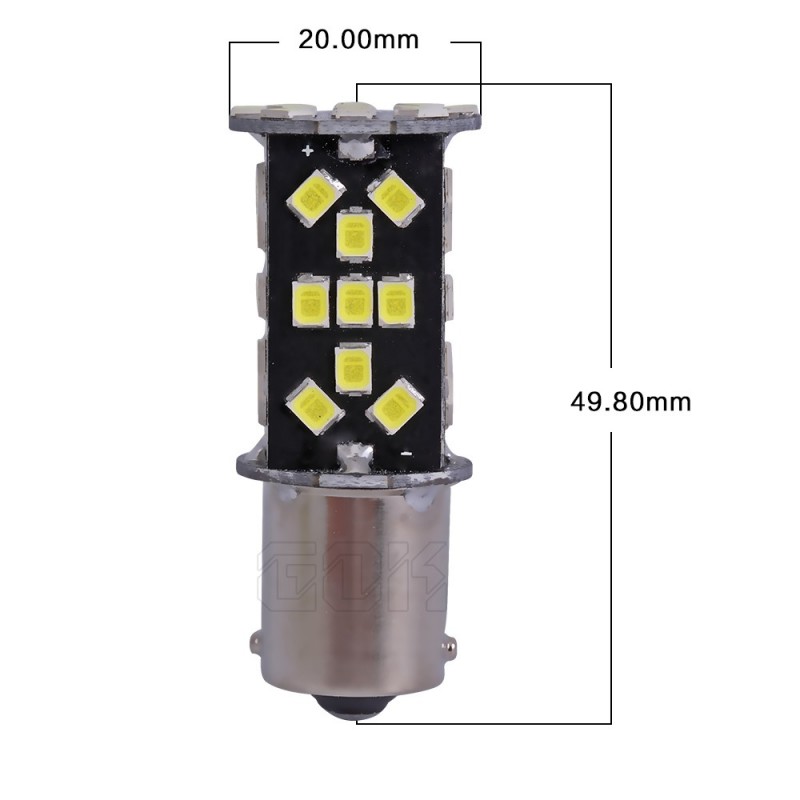 Ampoule led P21/W Ba15s - (48SMD-360) - Anti Erreur ODB