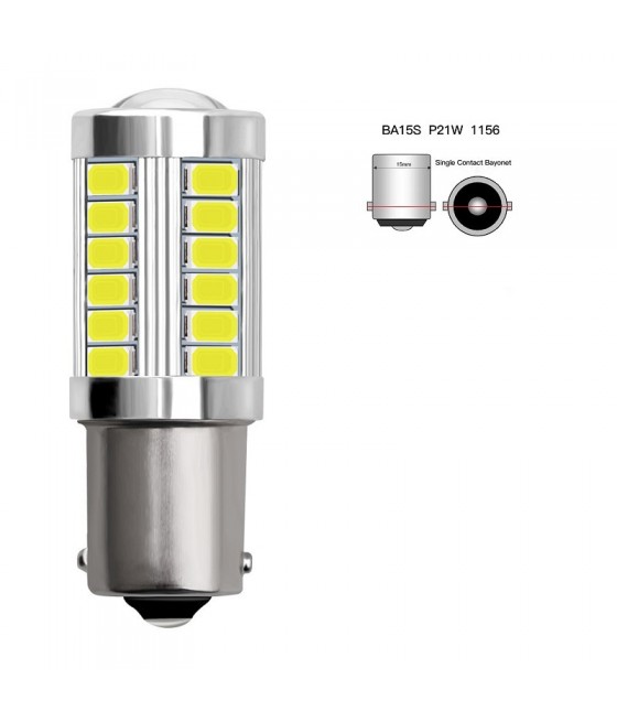 Ampoule led P21/W P21WBa15s - (33SMD-5630)