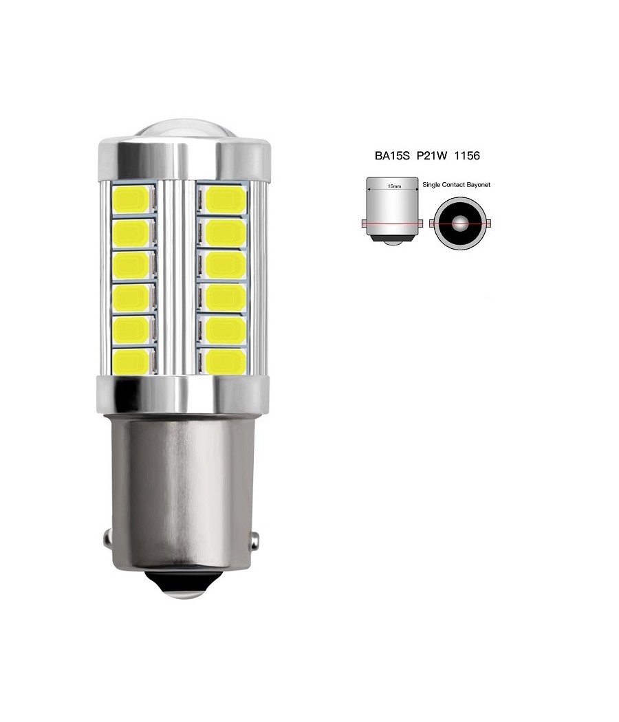 Ampoule led P21/W P21WBa15s - (33SMD-5630)