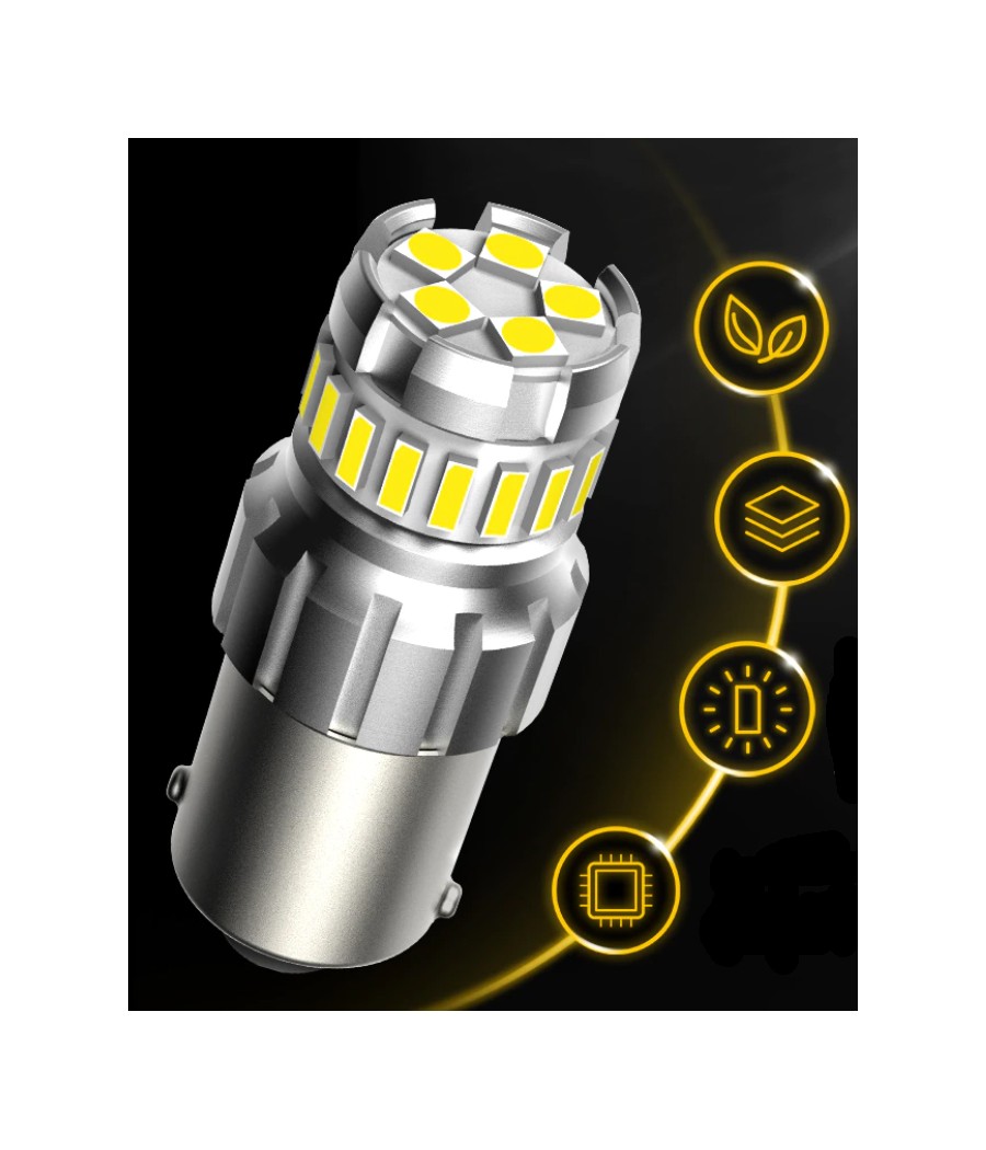 Ampoule led H6W BAX9s - (5SMD-5050-3D) CANBUS