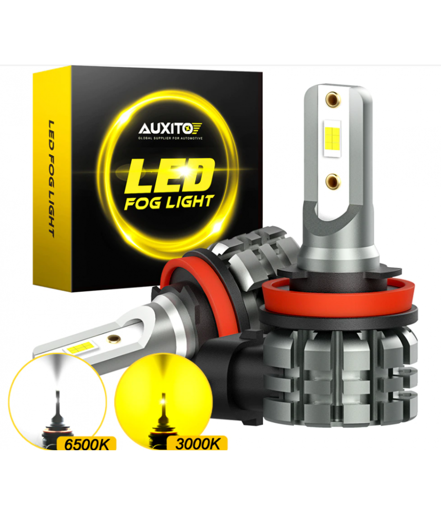 Pack ampoules led H8 H11 H16 6000k 2000lm