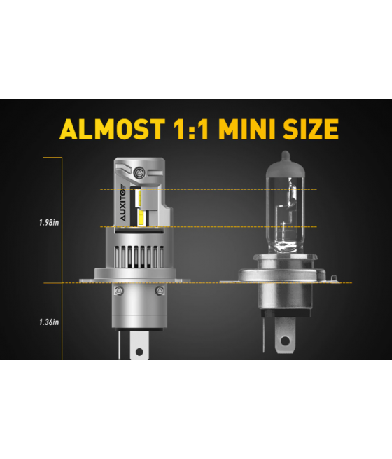 1 Ampoule LED H4 pour PHARE LENTICULAIRE