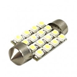 Ampoule navette Led (16SMD-3528)C5W 36mm, C7W 39mm, C10W 42mm