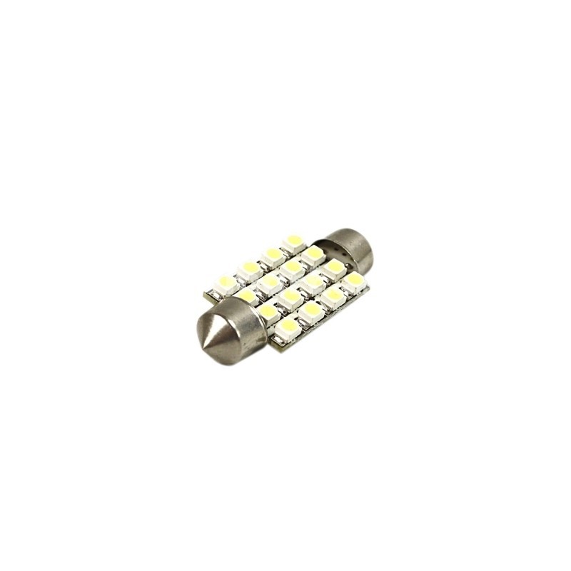 Ampoule navette 16 Leds C5W 36mm, C7W 39mm,