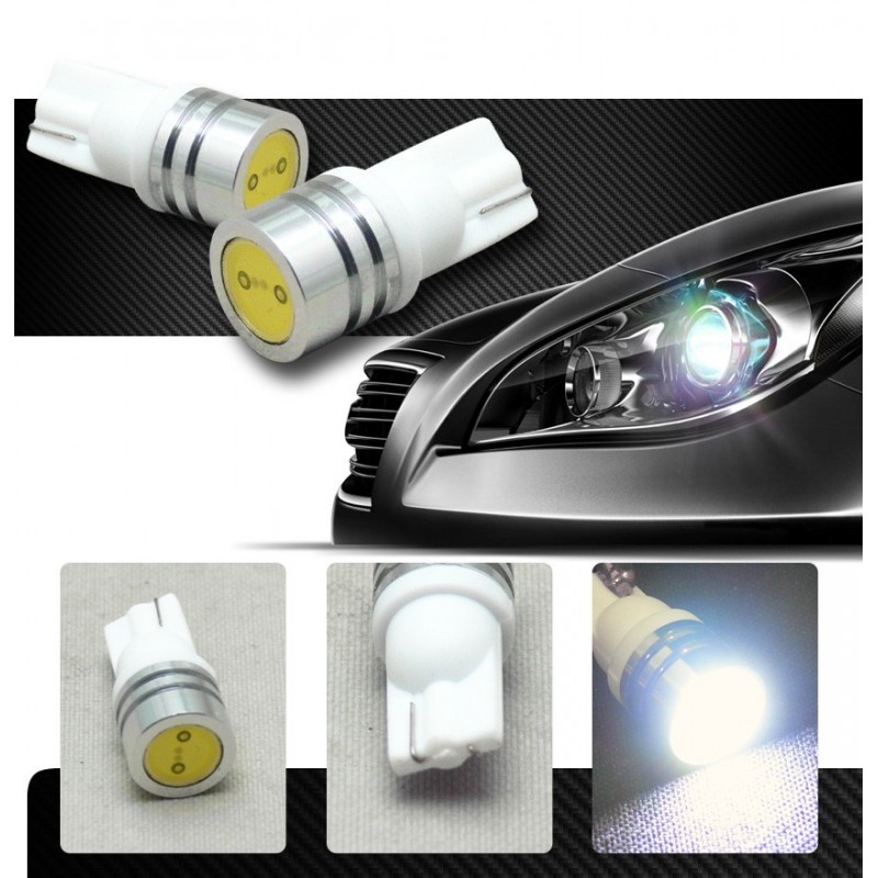 LED T10 W5W - 1W HP - Blanc Xenon