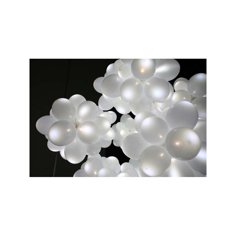 Nimomo LED Decor Lights Blanc 1 Set/50Pcs Lampes LED étanches pour décoration de fête de Mariage Ballon Lanterne en Papier 6 Couleurs en Option 