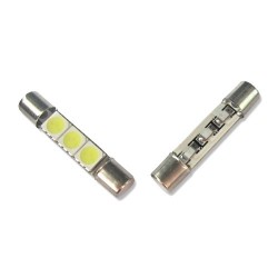 Ampoule Navette Led 3SMD 5050 - C3W 31 mm, C5W 36mm, C7W 39mm, C10W 42mm