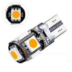 LED T10 W5W - (5SMD-5050) - Anti Erreur ODB - Blanc