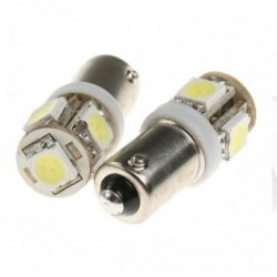 LED  H6W BAX9s - (5SMD-5050-3D) CANBUS -  Blanc