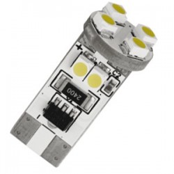 LED T10 W5W -  (8SMD) 360° - Anti Erreur ODB - Blanc