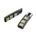 LED T10 W5W - (6SMD-2FACE) - Blanc