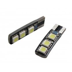 LED T10 W5W - (6SMD-2FACE) -  Blanc