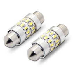 Ampoule Navette Led 24SMD 3014 - 360° anti erreur