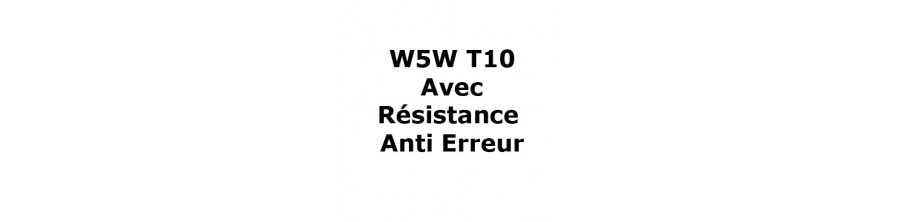 Ampoule LED T10 W5W avec anti erreur