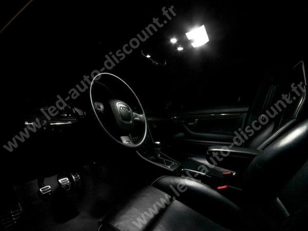 Kit LED Intérieur Blanc 6000K Pour Audi A4/S4/RS4 B5-B7 (1994-2008) - 20 Ampoules, Plug & Play