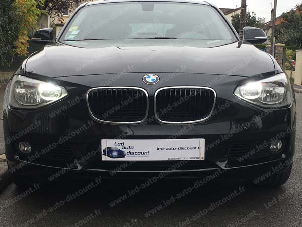 Pack feux de jour led pour BMW série 1 F21 F20 avec phares halogènes